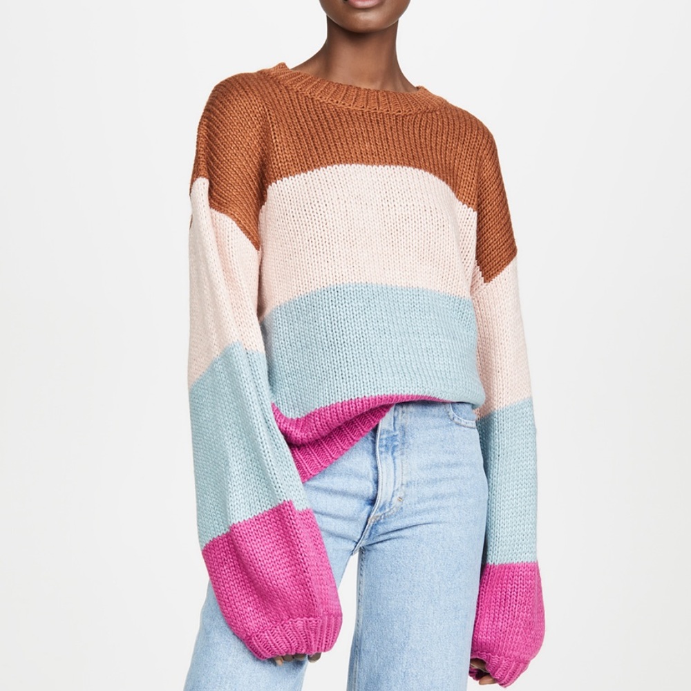 Minkpink multicolor Striped Sweater size M